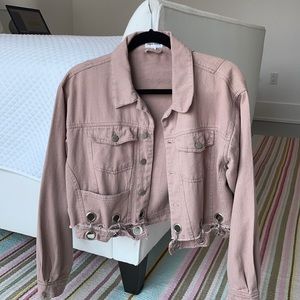 Dusty Rose Jean Jacket